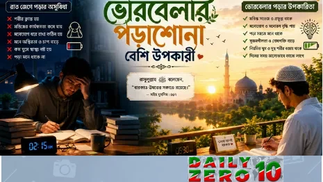 ভোরবেলার পড়াশোনা রাত জাগার চেয়ে কেন বেশি উপকারি?