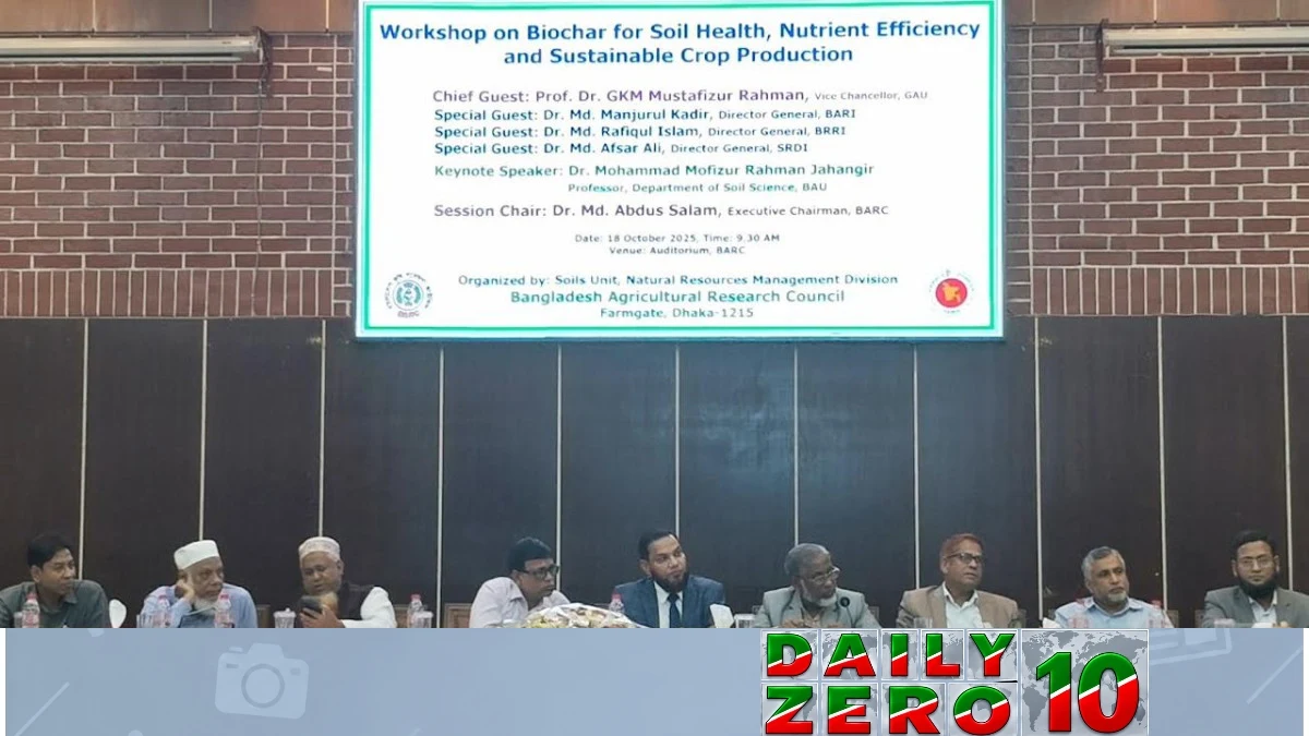 মাটির উর্বরতা বৃদ্ধিতে কৃষি বর্জ্য থেকে বায়োচার: নতুন সম্ভাবনা
