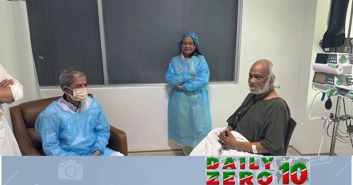 হাসপাতালে অসুস্থ মন্ত্রী মঈন খানকে দেখতে গেলেন রাষ্ট্রপতি